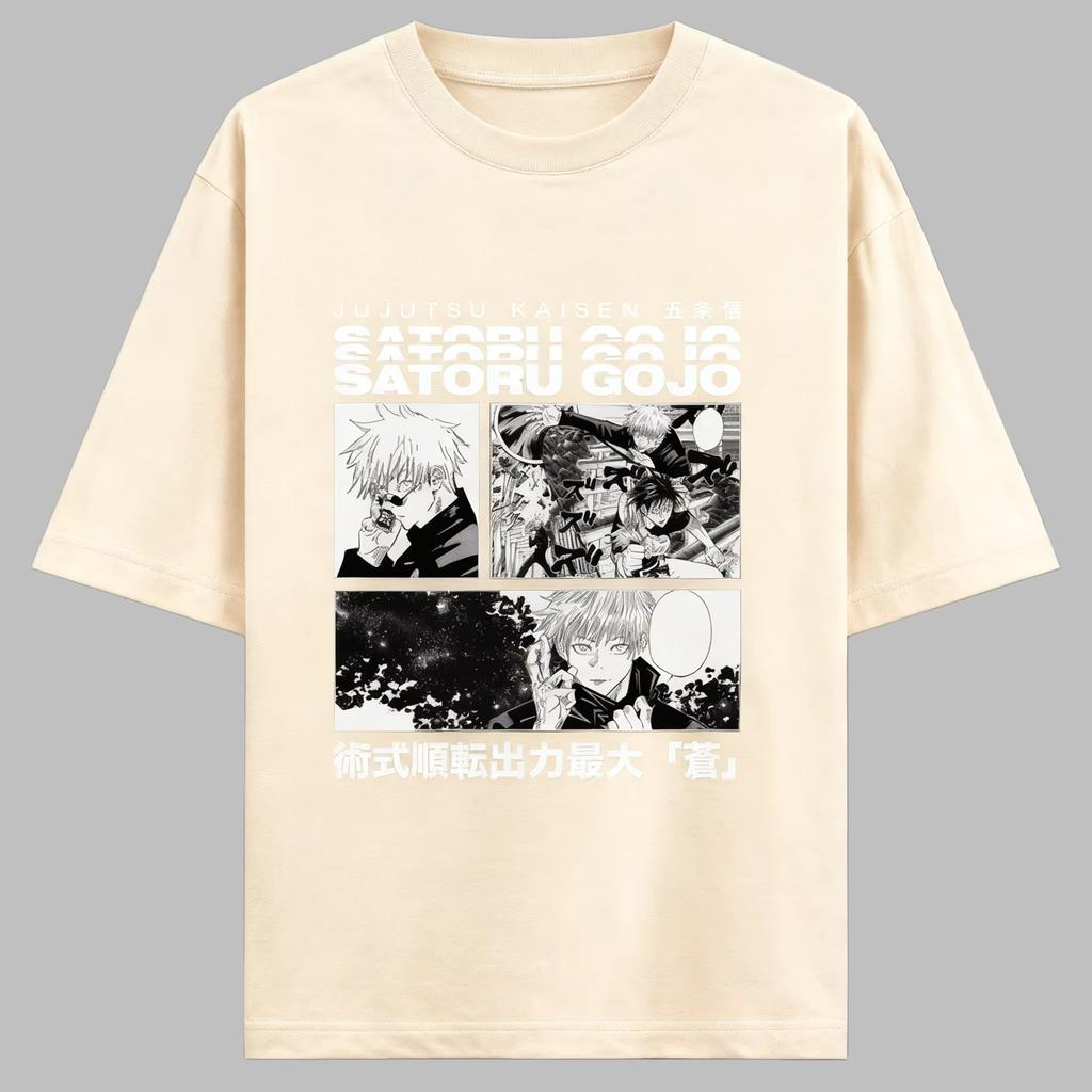2026 New Spellbound Battle Anime Fivezou Urisuke Pure Cotton TShirt Mens and Womens