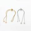 5Pcs Silver Extension Chains Stainless Steel Hand Bracelet Extensions  Jewelry Decoration