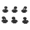 6 Stück Saiten-Stimmwirbel 3L3R Hochfeste Metall-Mechaniken für E-Gitarre Schwarz