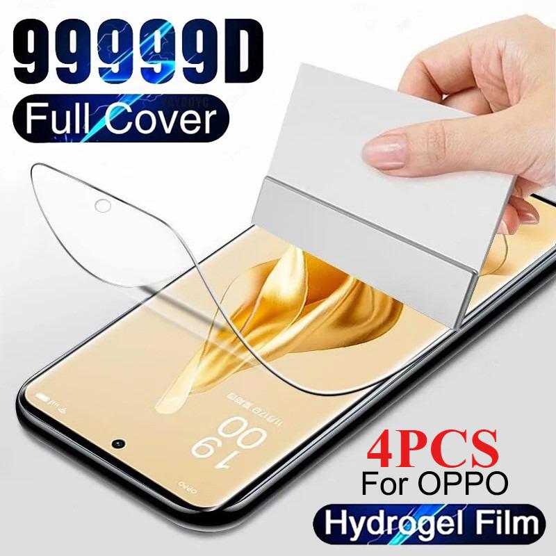 

OPPO A38 A18 A57 A58 A7 A15 A15S A16 A16K F11 Pro Reno 12F 11F 2 2Z 2F 5 6 6Z 7 11 12 Pro Full Cover Hydrogel Film Screen Protector Reno 12F 5G білий