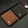 Retro Men's Wallet Money Clip Multifunctional 3 Fold Card Holder Solid Soft Fashion Short Wallet Men Leather Wallet