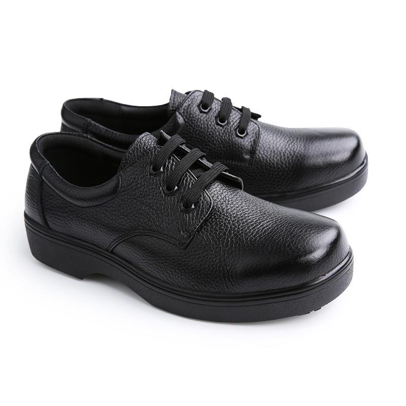 Platinum Laixia chef shoes, non-slip shoes, security shoes, non-slip, waterproof and oil-resistant cowhide men s shoes, leather shoes 39 чёрный