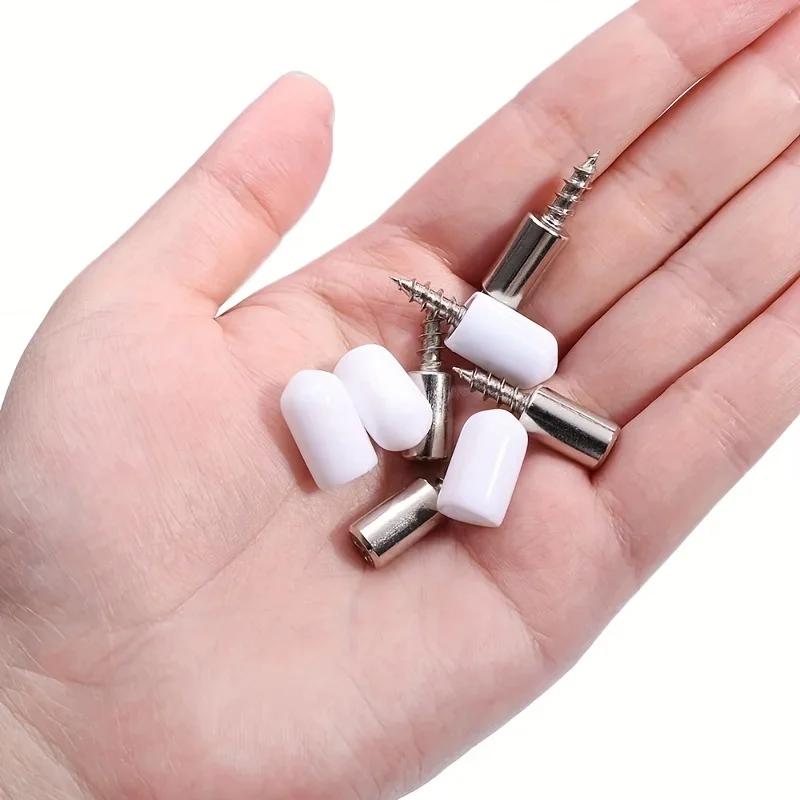 20 or 40Pcs Cabinet Shelf Support Screws–Self-Tapping Laminate Holder for Wood Panel,Furniture Shelf Fixing Fasteners,Zinc Alloy