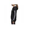 adidas Essentials 3 Stripes Full Zip Hooded Training Running Jacket Women Jackets Black S97059