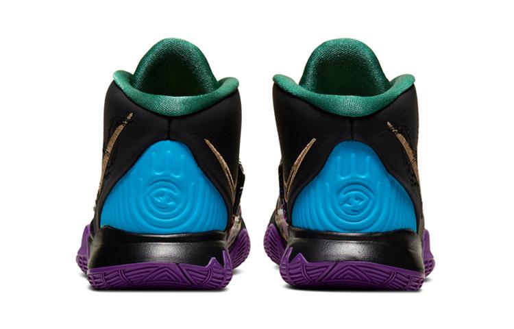 Nike Kyrie 6 CNY Irving 6 Chaussures de Basketball Hautes Noir Enfants Âgés de 3 à 7 Ans CQ5773-001