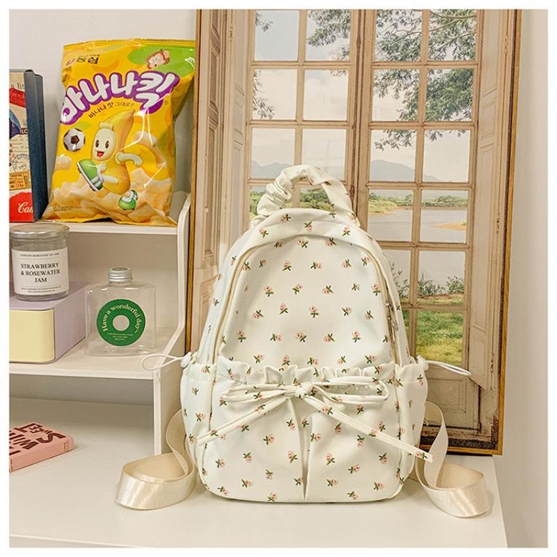 New High-value, Fresh and Sweet Floral Backpack, Lightweight and Large-capacity Backpack for Junior and High School Students