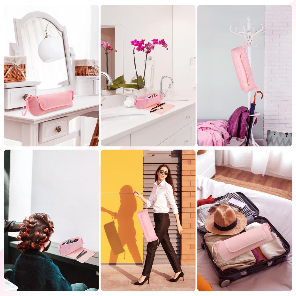 Hair Tools   Bag with Heat Resistant Mat