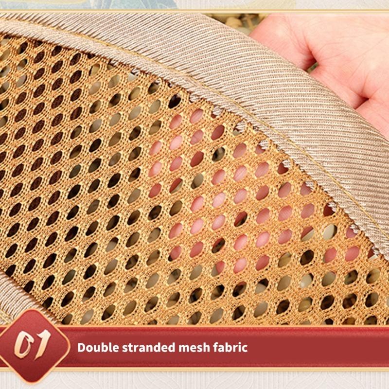 Wood Beads Ventilated Seat Cover Pad Massage Lumbar Relieve Fatigue Enhances Comfort Suitable For Various Vehicle Models