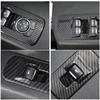 Voodonala Carbon Fiber Grain Window Lift Panel Switch Trims for Ford F150 2015-2020 Interior Decoration Accessories(Painted Carbon Fiber