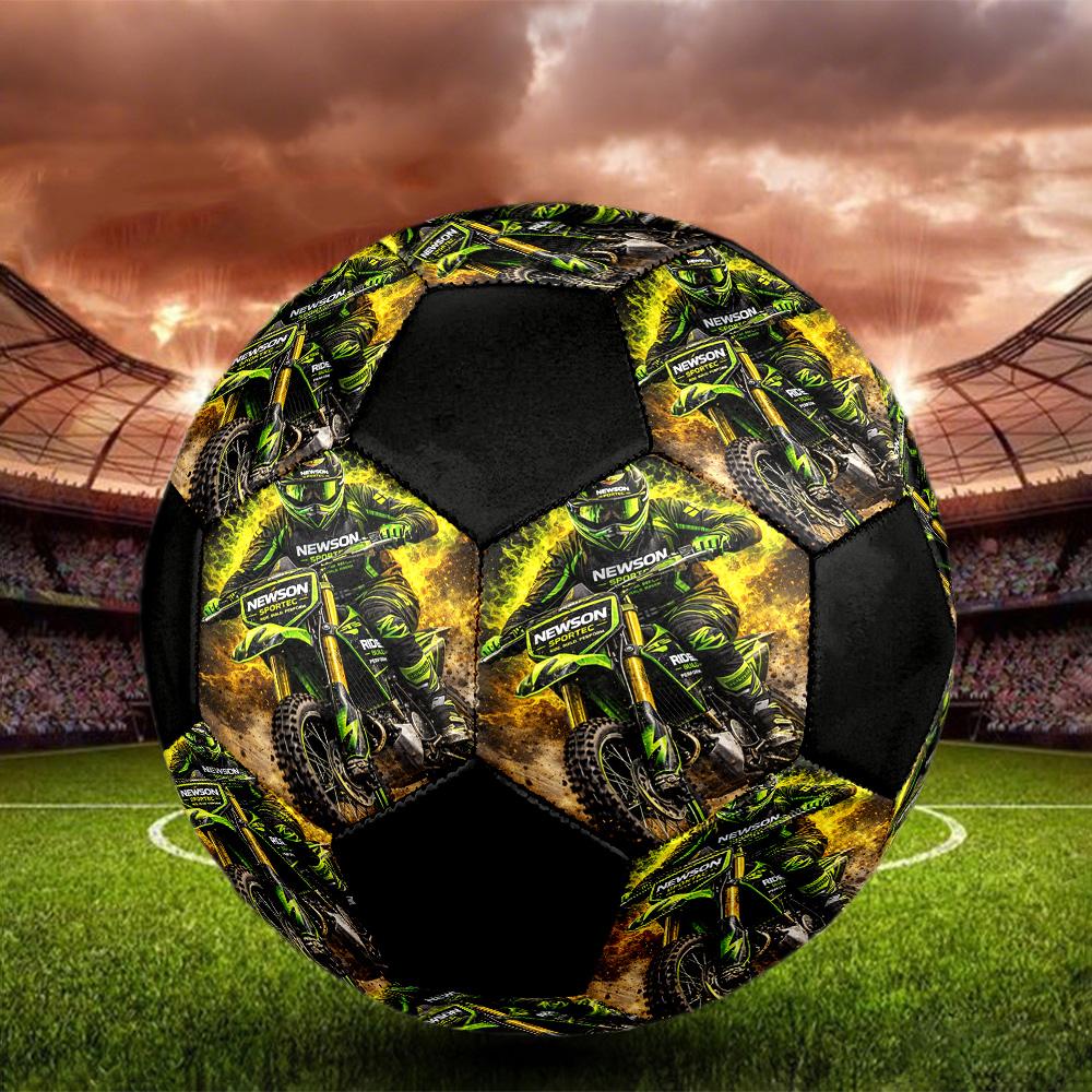 Motor trail op Indoor Soccer Ball Colorful All Ages Size 5 Machine Stitched PVC Competition Ready Durable High-Bounce