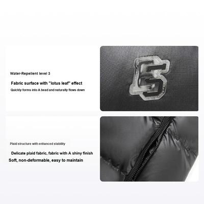 Badfive Logo Windproof Water-Resistant Warm Loose Hooded Down Jacket Men Outerwear AYMV501-5