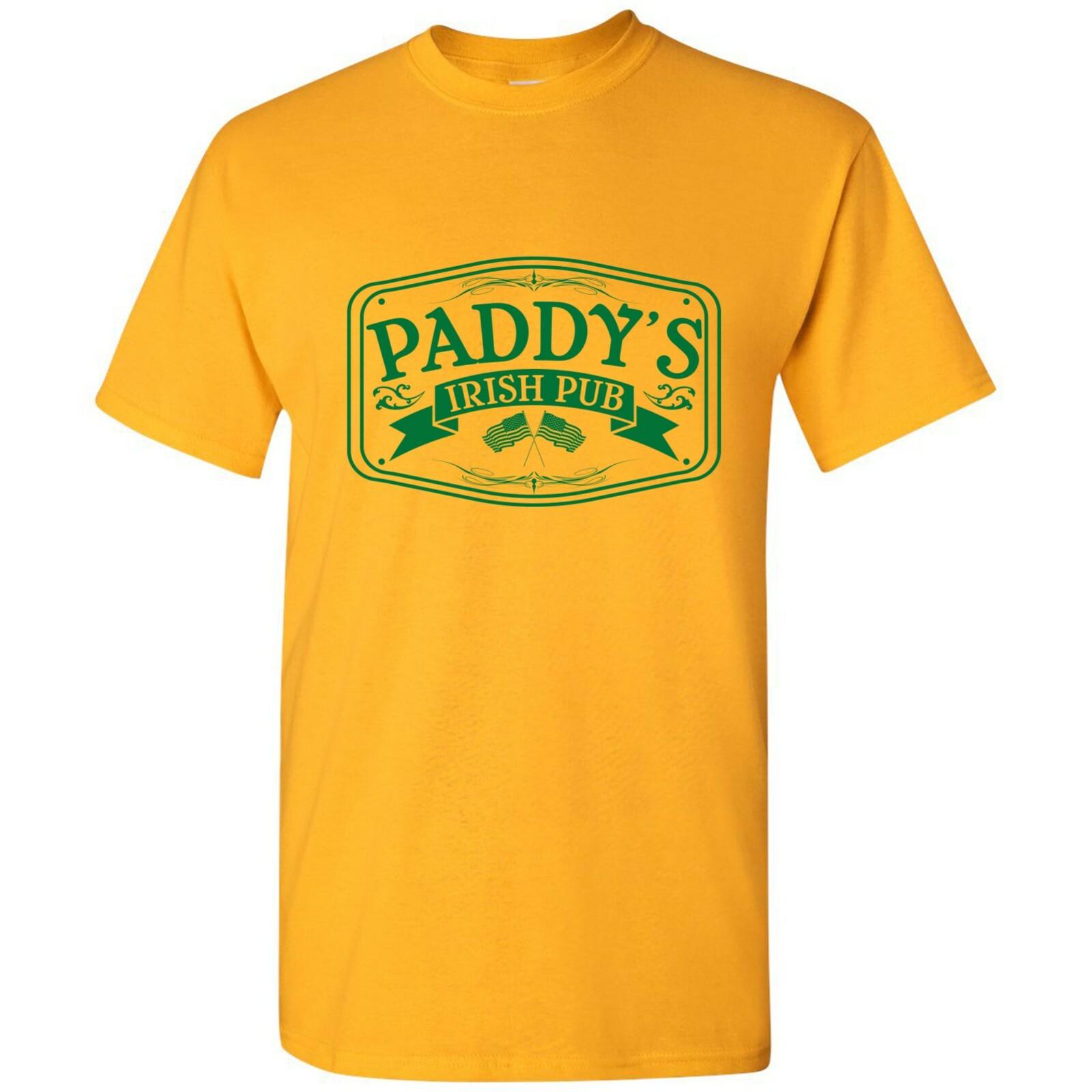 Paddys Irish Pub Funny St Patricks Day Shamrock Drinking T Shirt M