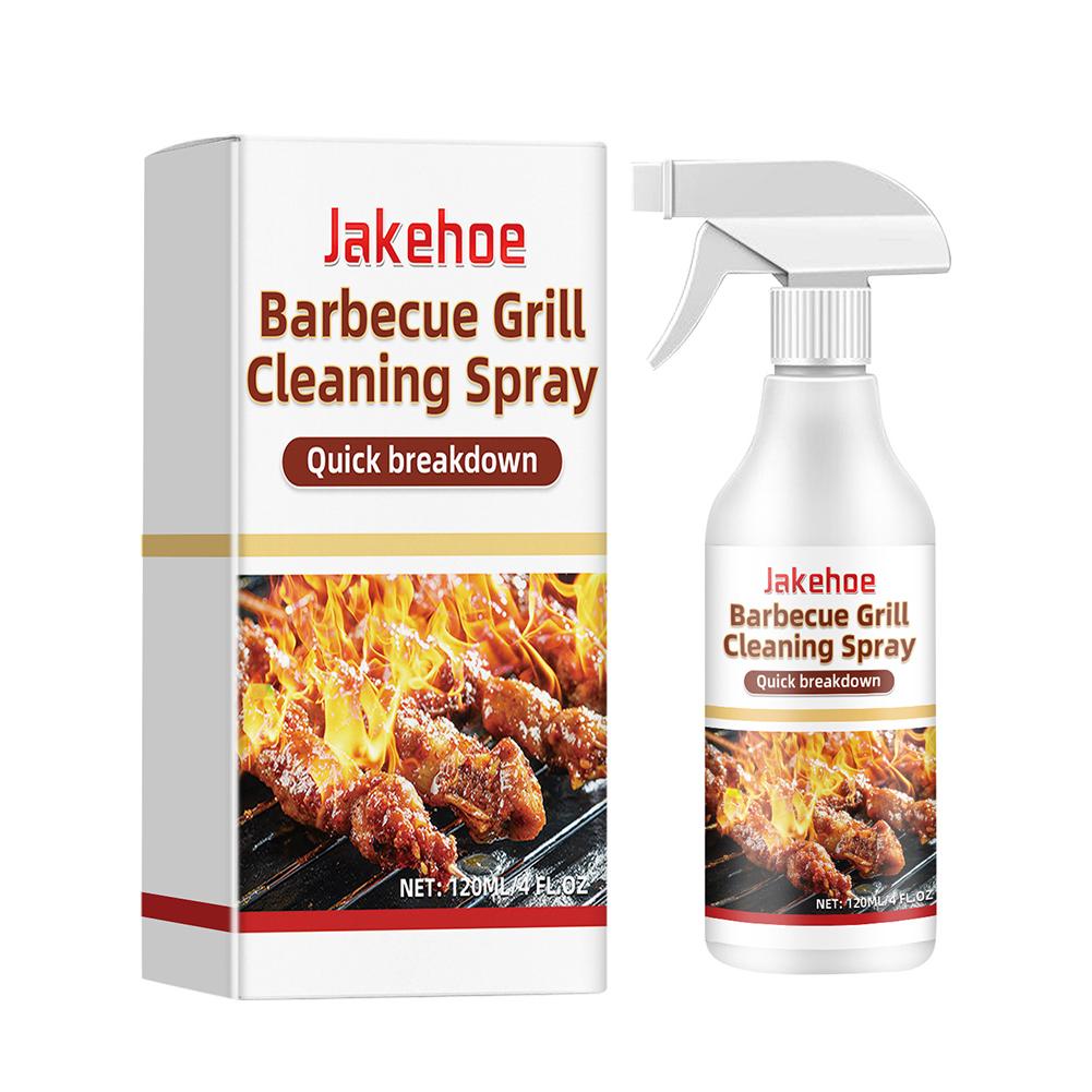 

120ml Grill Cleaner Spray Multipurpose Grate Cleaner Spray Cleans Burnt Food Grills Dirt Oil Cleaning Spray for Outdoor Barbecue 120ml