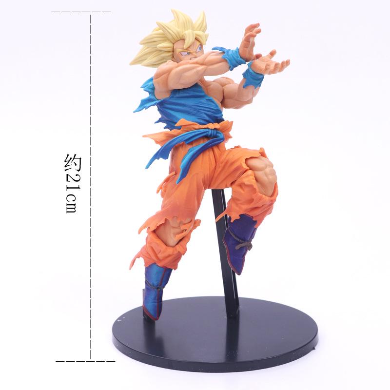 FigureCrazy Cell Figure Ultimate Shape Dragon Ball Z Goku Battle Soldiers Cell DBZ Figure Brush PVC Action Figure Collect Toy