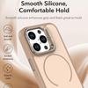 KEYSION Matte Skin Feel Lens Stand Phone Case for Magsafe for iPhone 11 12 Pro Max Magnetic Wireless Charging Shockproof Cover