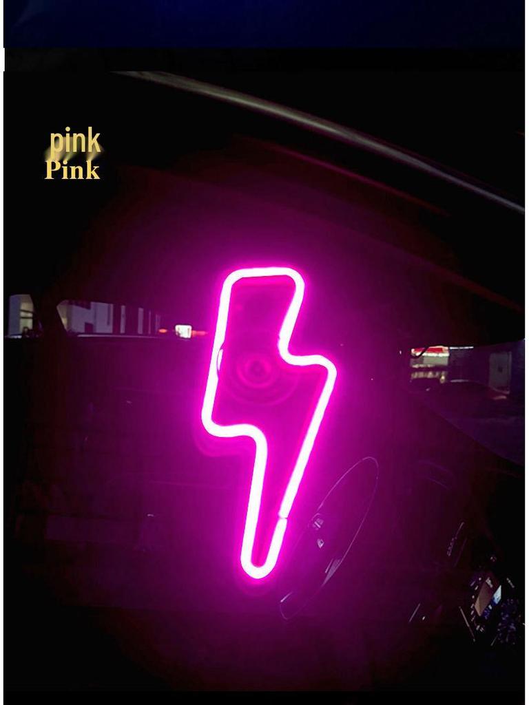 Neon Cyberpunk LED Lightning Window Light: Electric Interior Decor