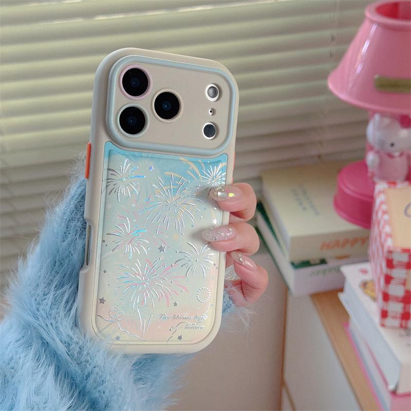 

Aesthetic Dreamy Radiant Fireworks iPhone Case for 17, 16 Pro Max, 15, 14 - High-End Girl Design iPhone 17 Pro