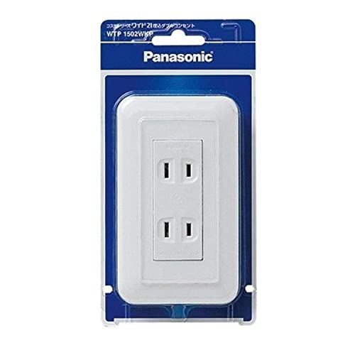 Panasonic Cosmo Wide Recessed Double Outlet, Set of 2, WTP1502WKP [Genuine Package]