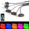 18LED Front Grille Light FOR FOTON TUNLAND V9 Car Daytime Running Light Wheel Eyebrow Lamp For Pickup Offroad 12V Led Light