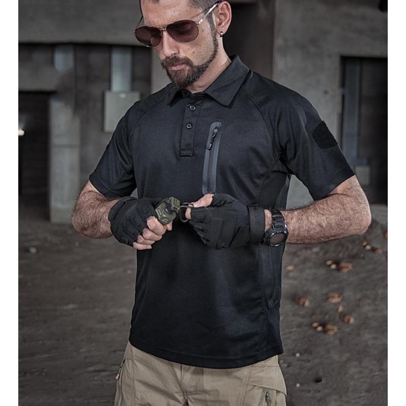 Tactical Hiking Outdoor Polo Shirt Men Summer Breathable Military Glof Fishig Camping Sport Short Sleeve T Shirt USA Plus Size
