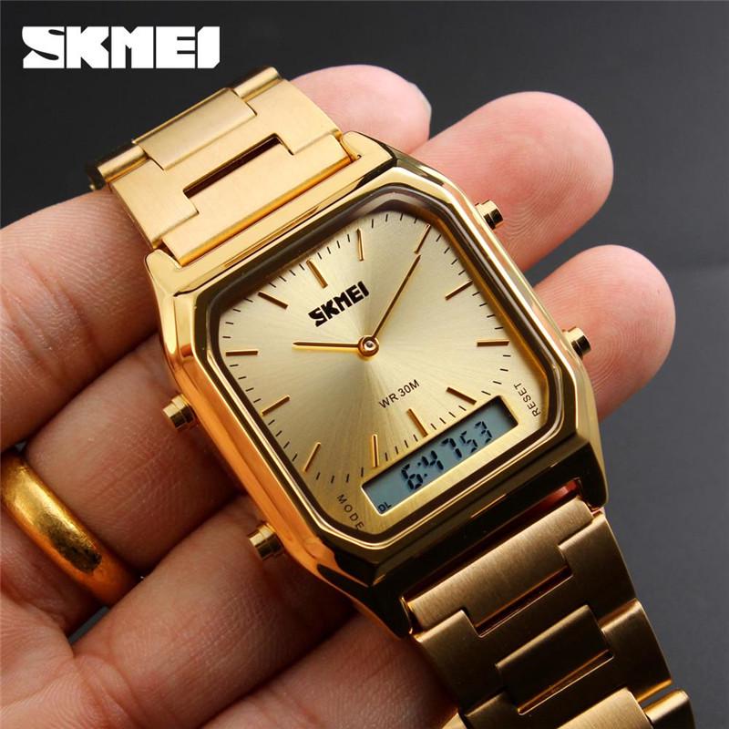 SKMEI Fashion Sport Watch Men Top Brand Luxury Dual Display Electronic Quartz Wrist Watch Male Clock