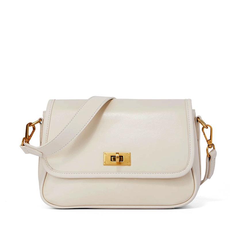 

Bag women s new leather women s bag retro simple temperament shoulder bag versatile commuter small square bag women