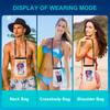 Large Swimming Waterproof Phone Pouch With Double Hooks Lanyard Crossbody Water Proof Storage Bag