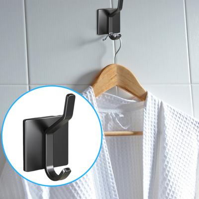 Wall Hanging Hook No Drilling Self-adhesive Anti-slip Waterproof Great Load Bearing Anti-rust Bathroom Clothes Towel Kitchen Utensil Storage
