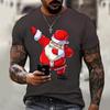 3D Digital Printed Christmas Top Men's Short Sleeve Crew Neck T-Shirt