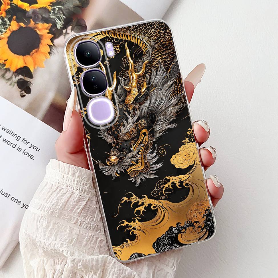 For Vivo V40 Lite 5G IDN Case V2417 Clear Cute Cat Fashion Butterfly Love Painted Soft Phone Case For Vivo V40 Lite 4G IDN Cover