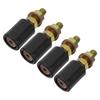 4Pcs Sliding Door Pulley Wheels Heavy Duty Nylon Roller for Electric Gate Sliding Closet Barn Wardrobe Doors Quiet Smooth