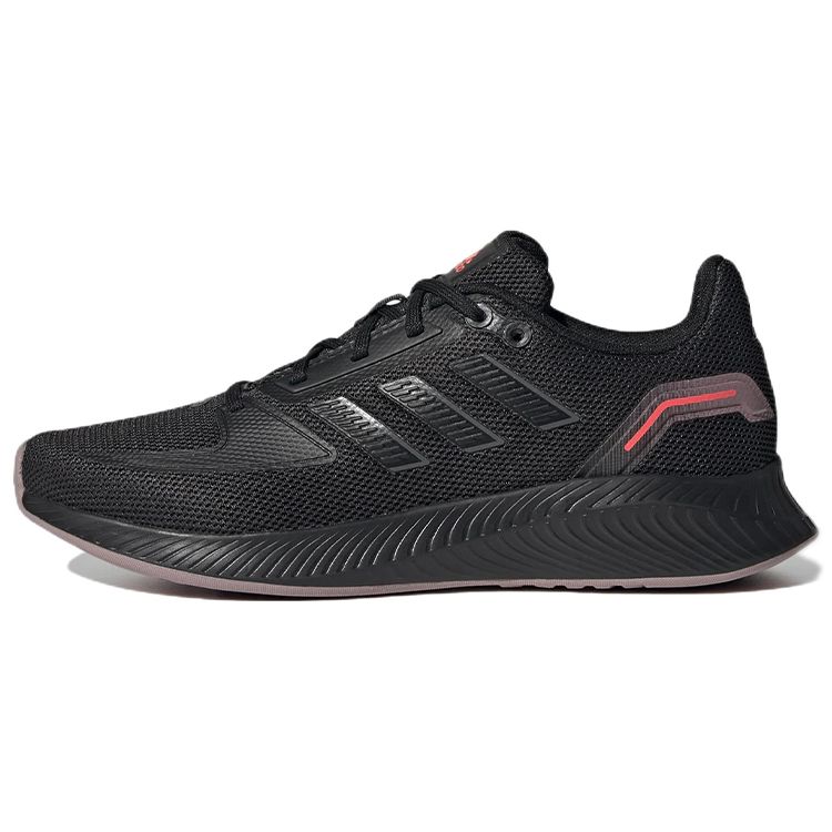 Adidas Runfalcon 2.0 Comfortable Simple Fabric Non-Slip Durable Low-Top Marathon Running Shoes Women Sneaker Black GX8250