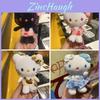 Hello Kitty Plush Keychain With Leopard Print For Girls Backpack Decor