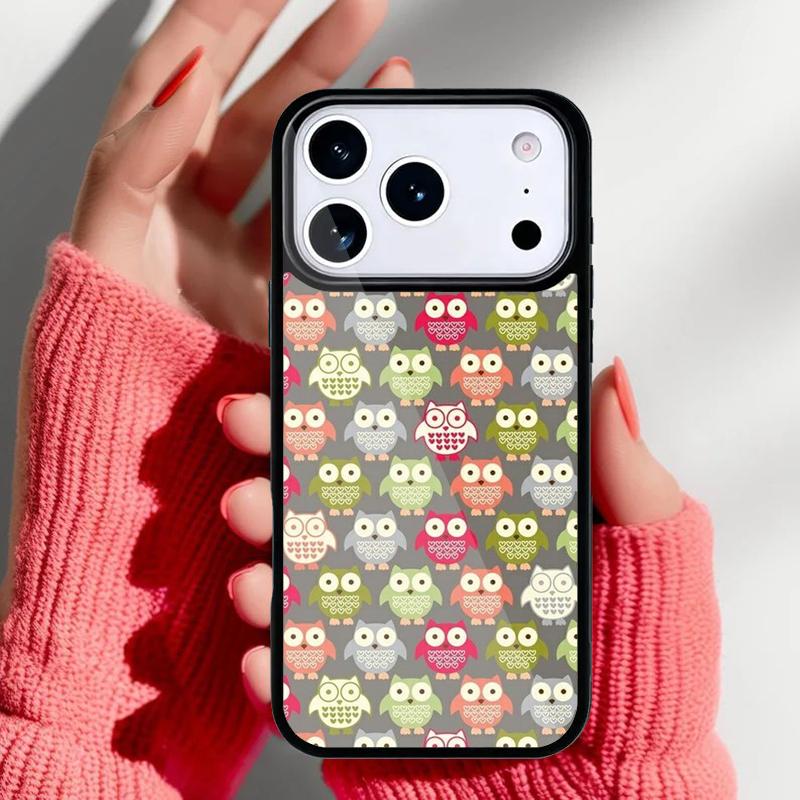 Owl Cute Lovers Kawaii Cartoon Phone Case for iPhone 17 Air 16e 15 14 13 Pro Max Back Cover for 12 11 Pro Coque