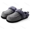 Fashion 2025 New Winter Men's Fashion Trend Retro Casual Soft Soled Plush Shoes Comfortable Warm Slip on Thick Cotton Platform Slippers
