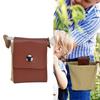 Foraging Pouch PU Leather   Fruit Picking Storage Bag Waist Hanging Tool Bag for Outdoor Camping