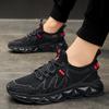 Breathable Mesh Comfort Sneakers Anti-slip Light Running Casual Shoes Men Fashion Versatile Tide Shoes Platform Black Tenis