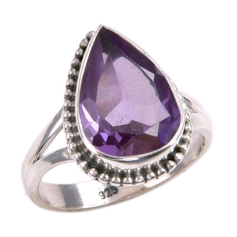 Natürlicher Alexandrit-Edelstein, 925er Sterlingsilber, Ringgröße 6, z5e69