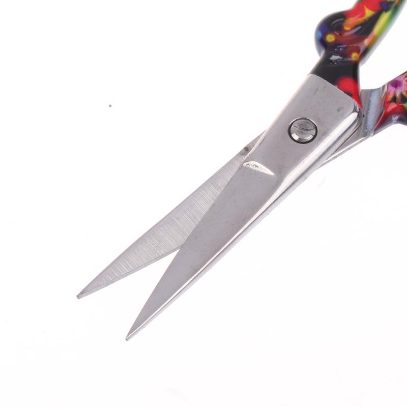 Sharp Embroidery Scissors Sewing Scissors With Leather Scissors Cover For Needlework Craft Sewing Handicraft Diy Tool