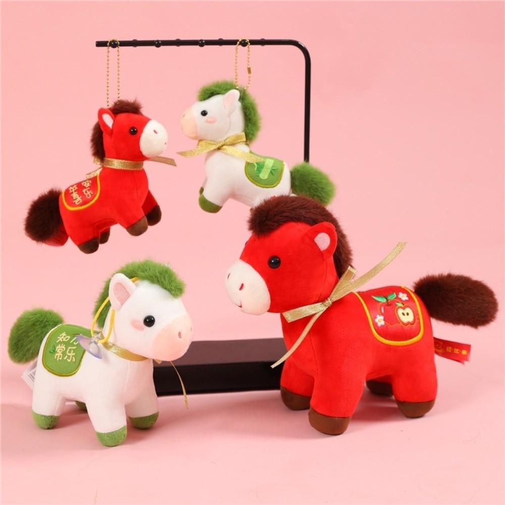 Mascot Dolls 2026 Horse Plush Doll Good Luck Zodiac Pony Figurine  Year of Horse