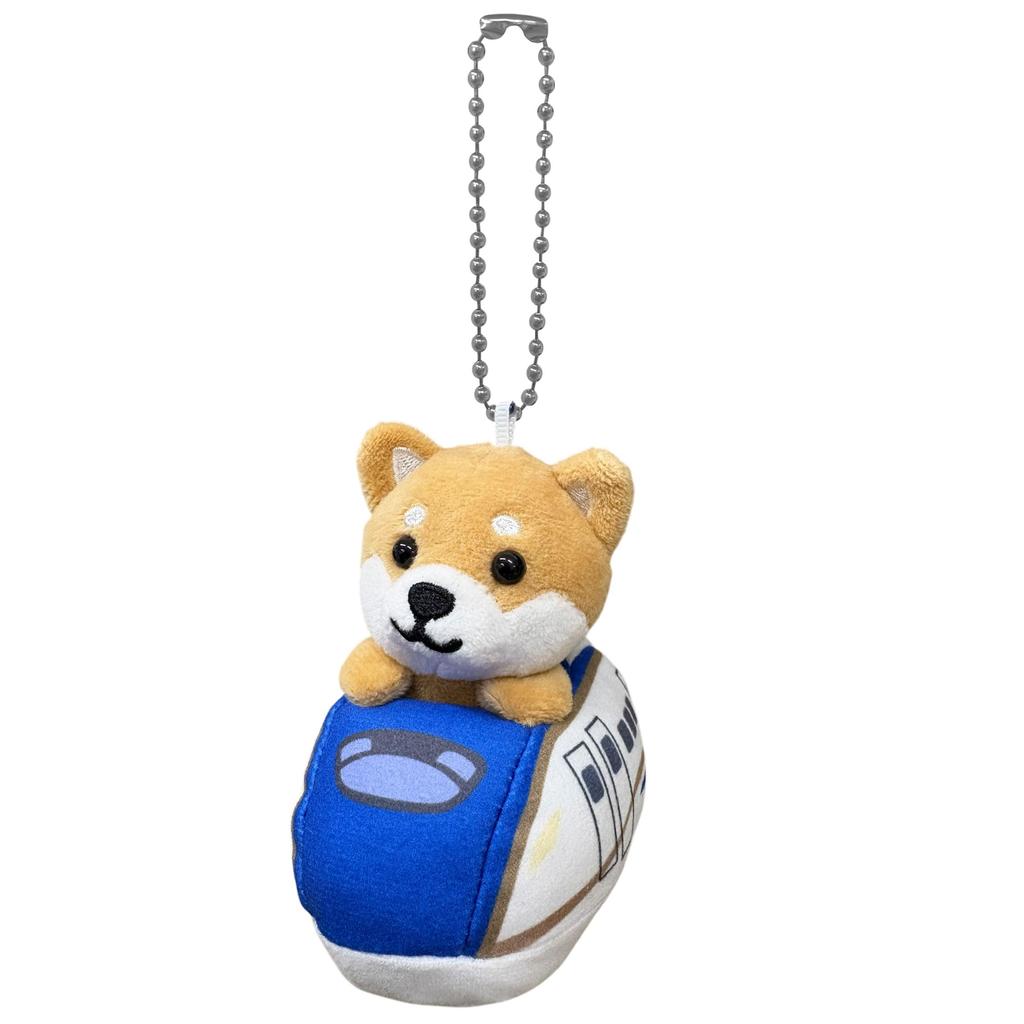 Traveling Mameshiba Keychain Mascot Ball Chain Bag Charm Cute Fluffy Shiba Inu Mameshiba Soothing [LamPlanning] [Series-9] (W7 Shiny)