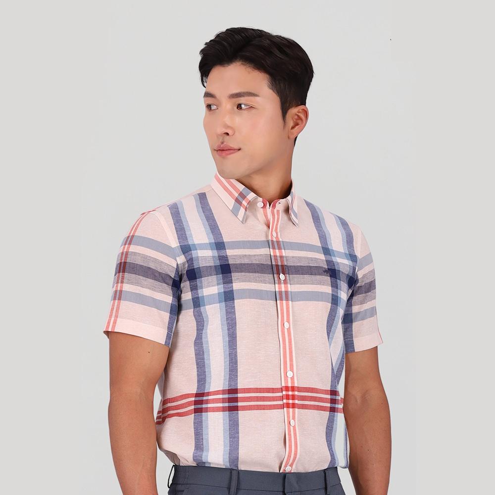 Pat Wool Mix Big Check Shirt_1J31501 Beige_200/095