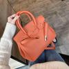 2026 Lock Handbag Fashion Lychee Pattern Single Shoulder Diagonal Platinum