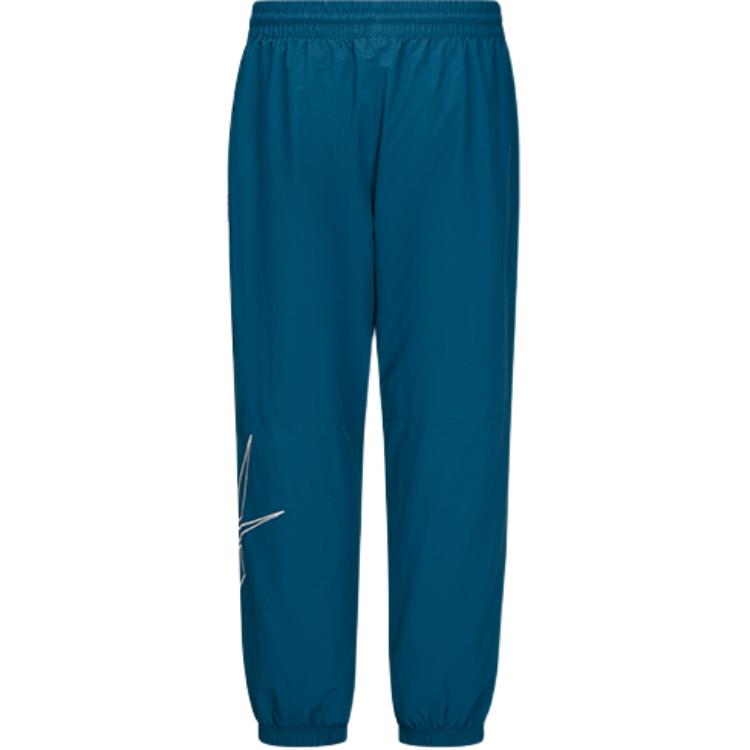 Reebok Comfortable Woven Sports Casual Pants Unisex Bottoms Legion-Blue 24FRM603UGBA