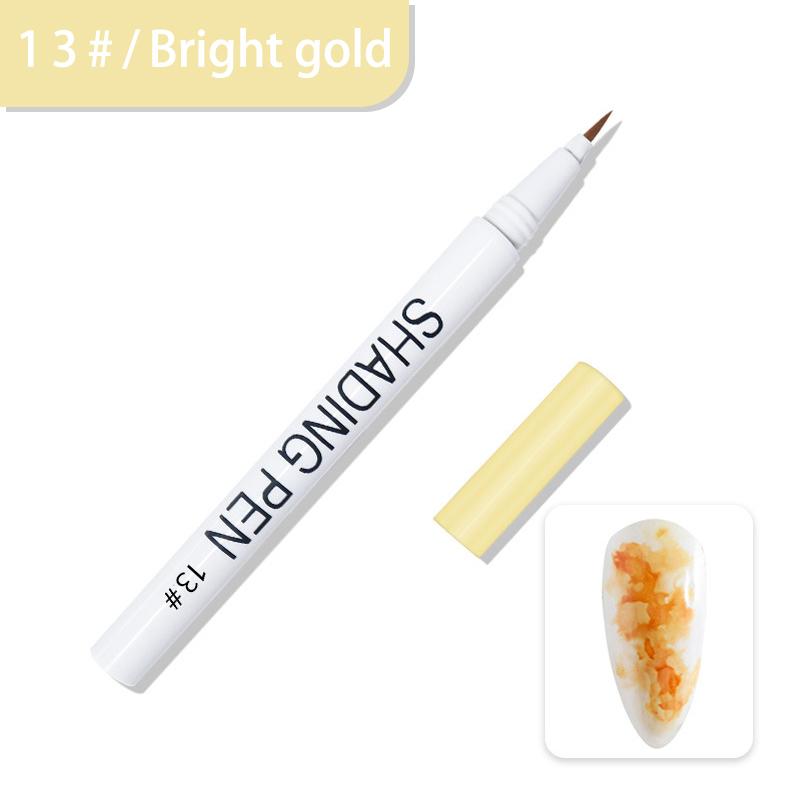 

15 цветов, ручка с мраморным градиентом, ручка для дизайна ногтей, ручка для рисования граффити, роспись ногтей, аксессуары для дизайна ногтей «сделай сам»