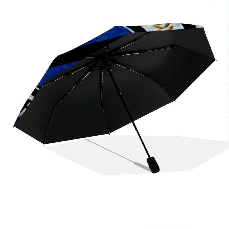 1 PC Automatic Folding Umbrella - Club Brugge KV Custom Name Pattern, Portable & Foldable Design with 8 Ribs, Christmas Birthday Gifts