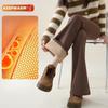 Extra Long Flare Pants Women Autumn Winter Fleece Lined Tummy Control High Waist Slim Casual Bootcut Yoga Pants