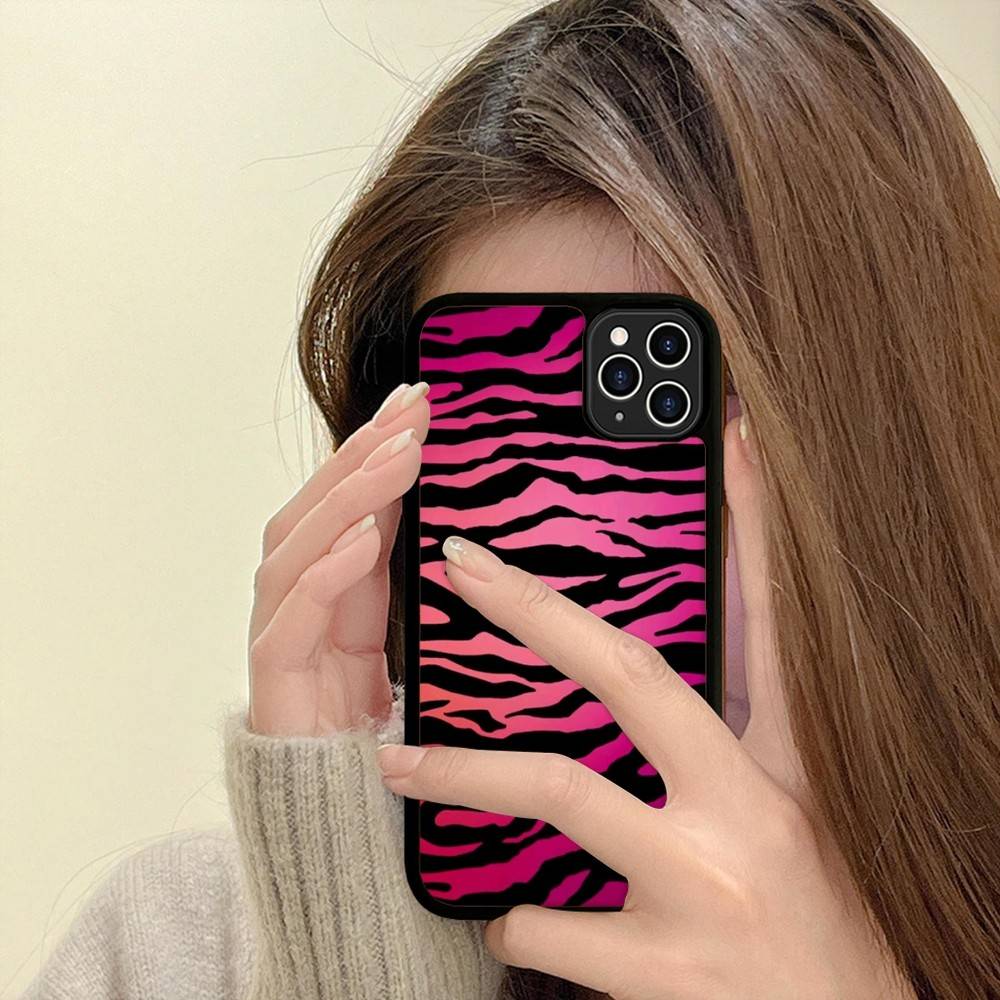 Zebra Print Clip Art For IPhone 17 16 15 14 13 12 11 Pro Max Plus Shockproof PC+TPU Phone Back Cover