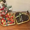 Boîtes à Fruits en Forme de Cœur 3 Pièces Avec Couvercle Contenants de Stockage pour Sucre Boîte Créative à Bijoux Bonbons Snacks pour Cadeau de la Saint-Valentin Décoration de Fête