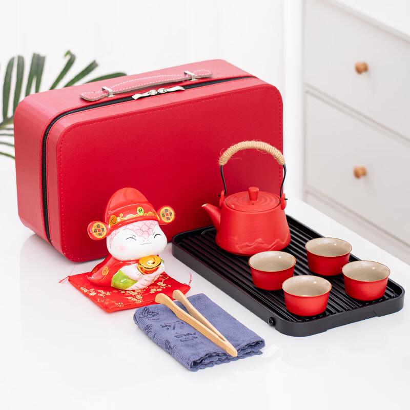 

Year of the Snake Ceramic Tea Set Gift & Wealth Piggy Bank